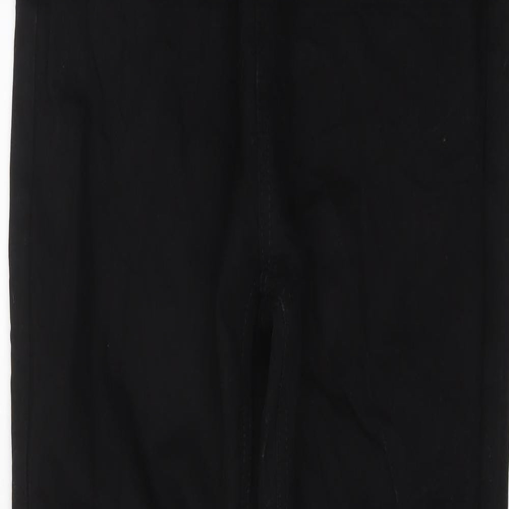 Boohoo Womens Black Cotton Skinny Jeans Size 8 L28 in Regular Button