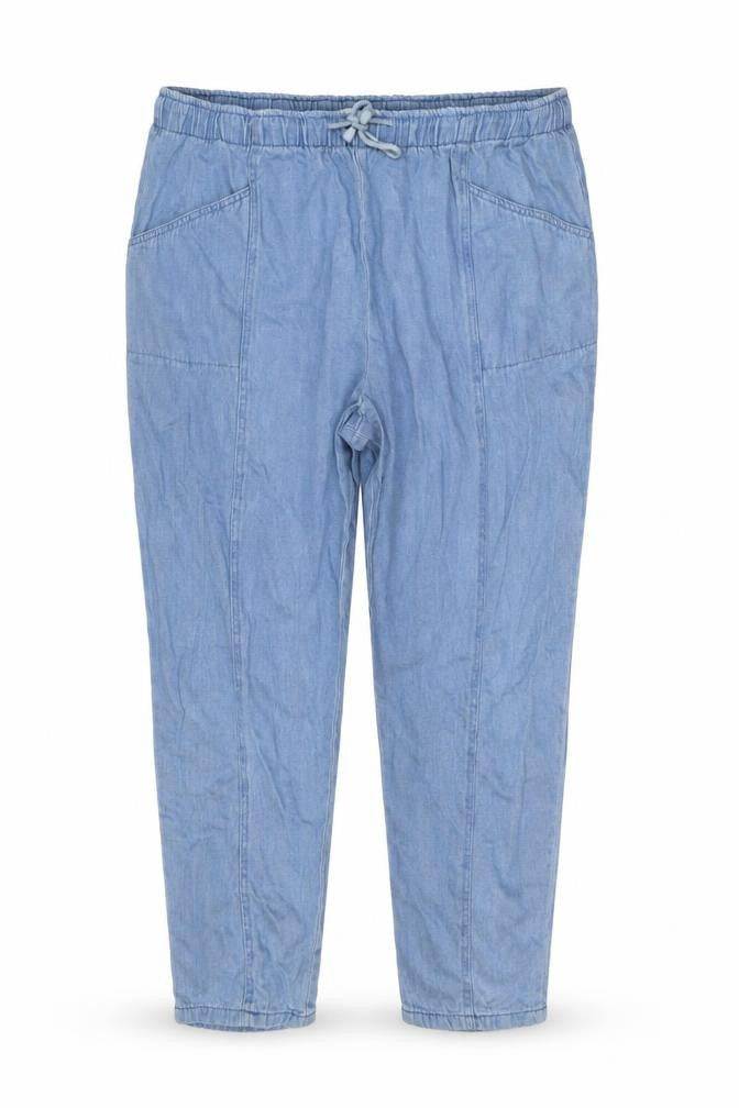 Classics Womens Blue Cotton Straight Jeans Size 40 in L28 in Regular Drawstring