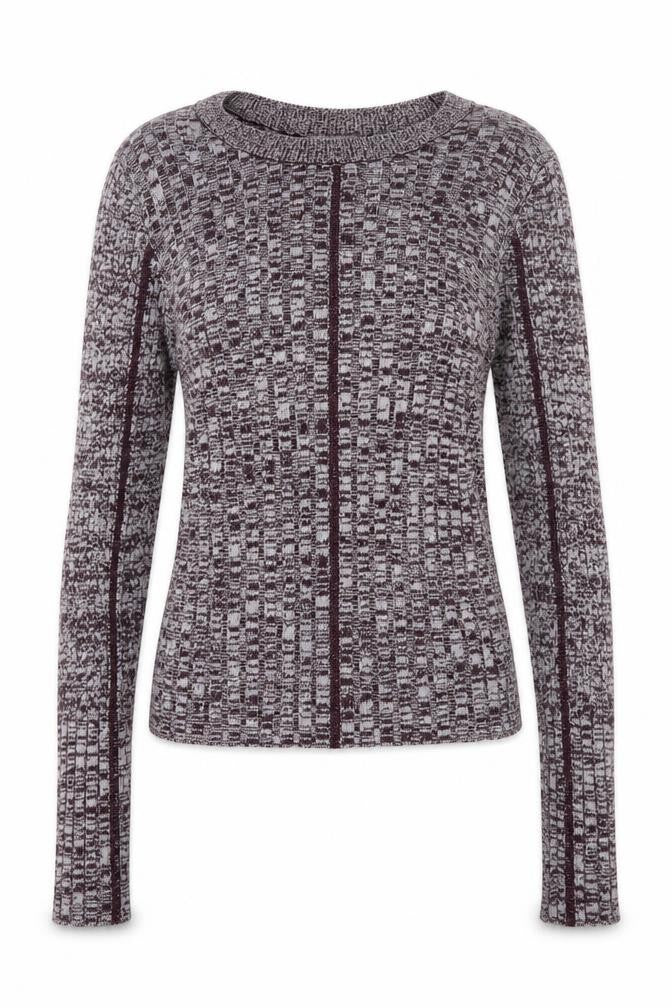 Topshop Womens Purple Round Neck Viscose Pullover Jumper Size S