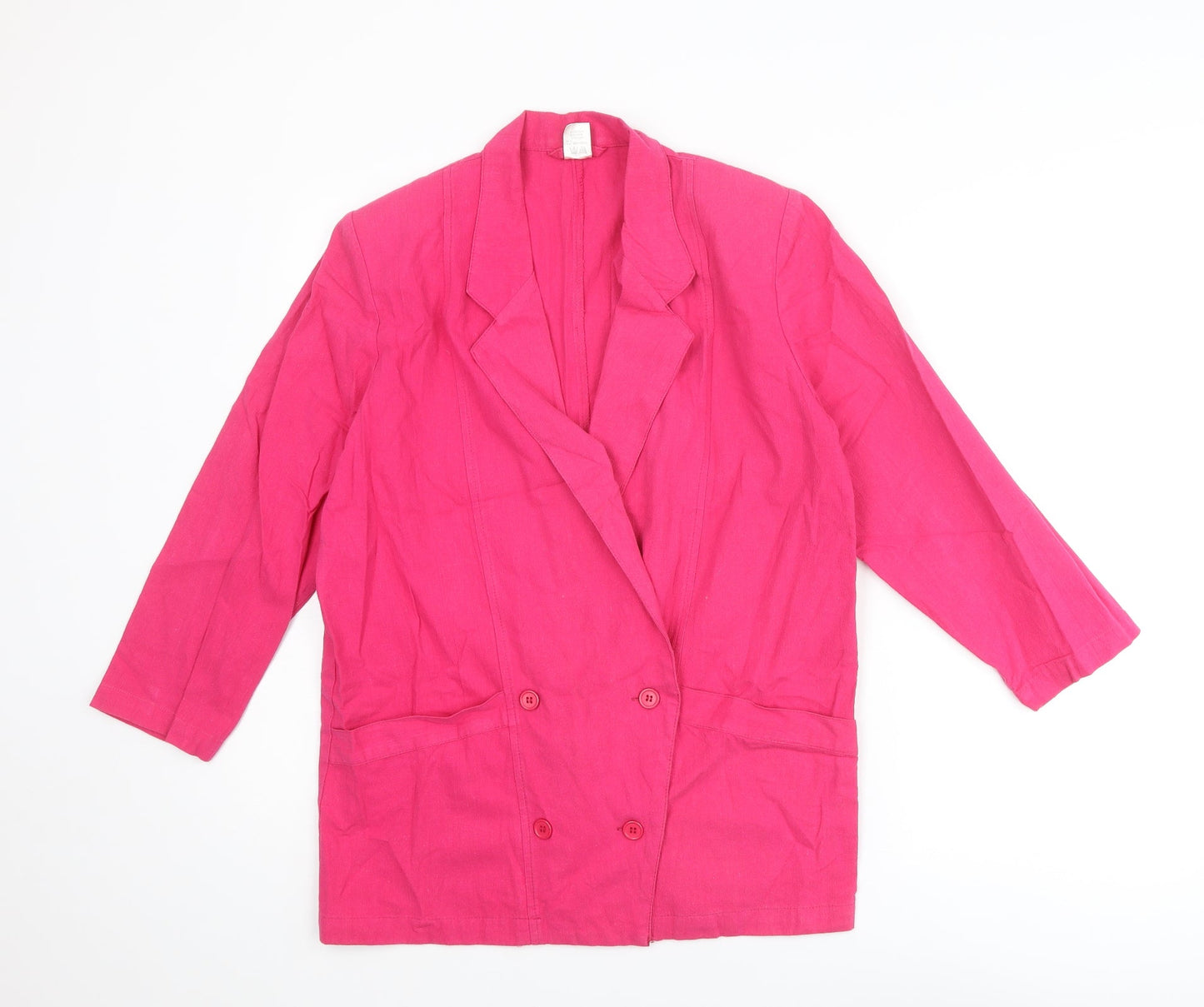 BHS Womens Pink Jacket Blazer Size 10 Button