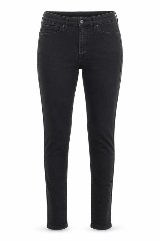 Topshop Womens Black Cotton Skinny Jeans Size 30 in Regular Zip