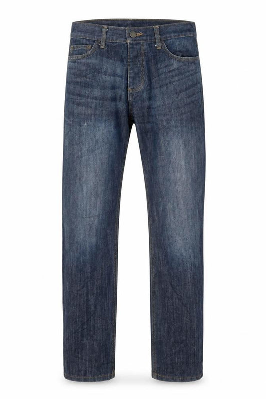 Denim & Co. Mens Blue Cotton Straight Jeans Size 30 in Regular Button