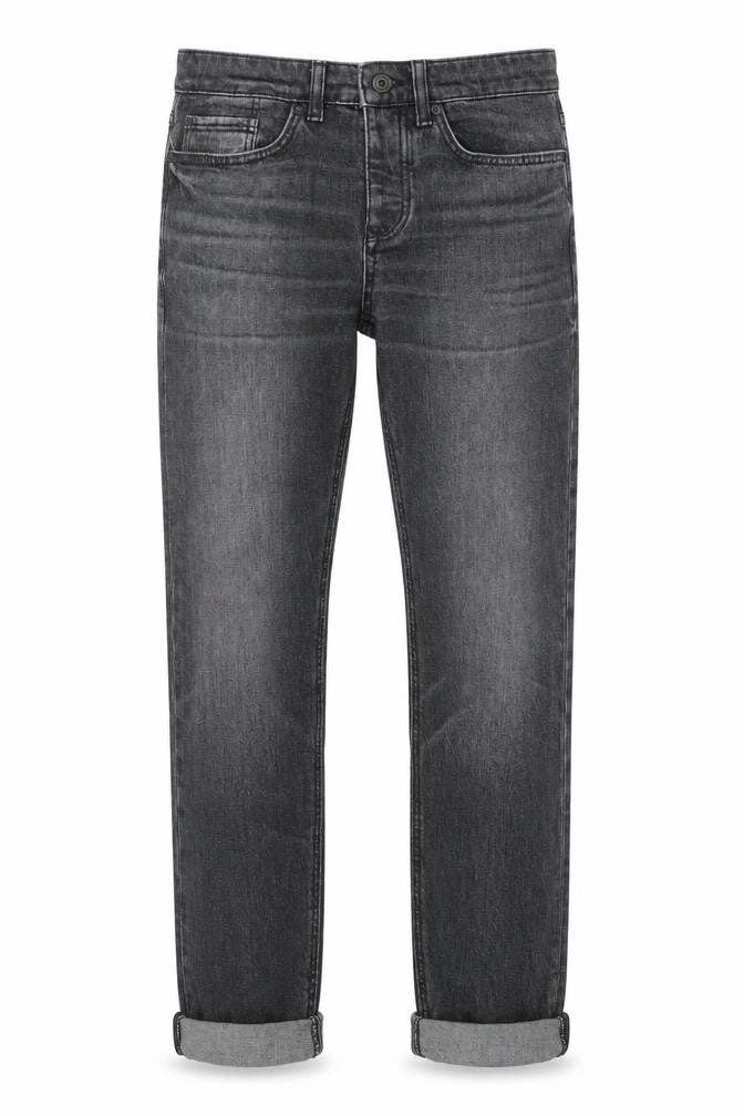 River Island Womens Grey Cotton Straight Jeans Size 26 in Slim Zip