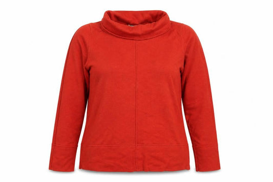 Signature Womens Red Roll Neck Acrylic Pullover Jumper Size M