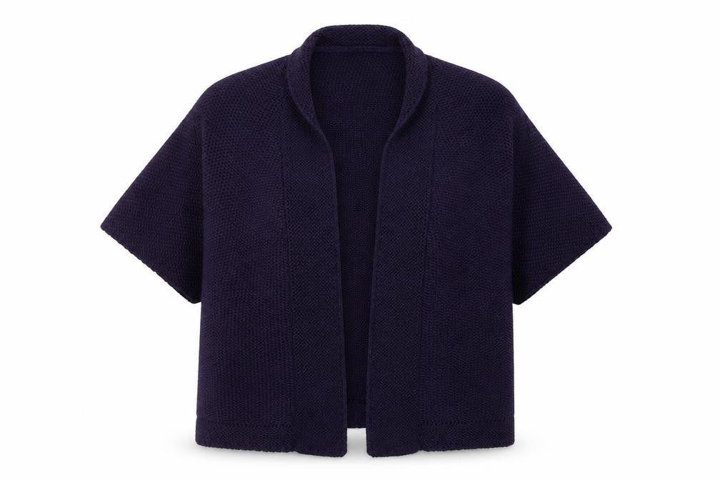 Untold Womens Purple V-Neck Acrylic Cardigan Jumper Size 14