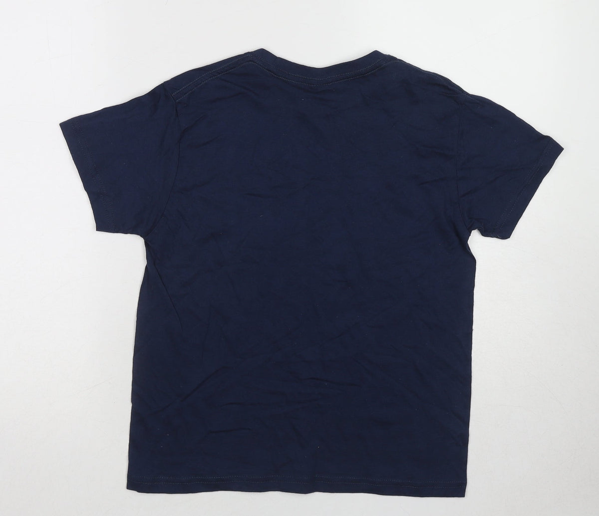 Roly Boys Blue Polyester Basic T-Shirt Size 9-10 Years Round Neck Zip