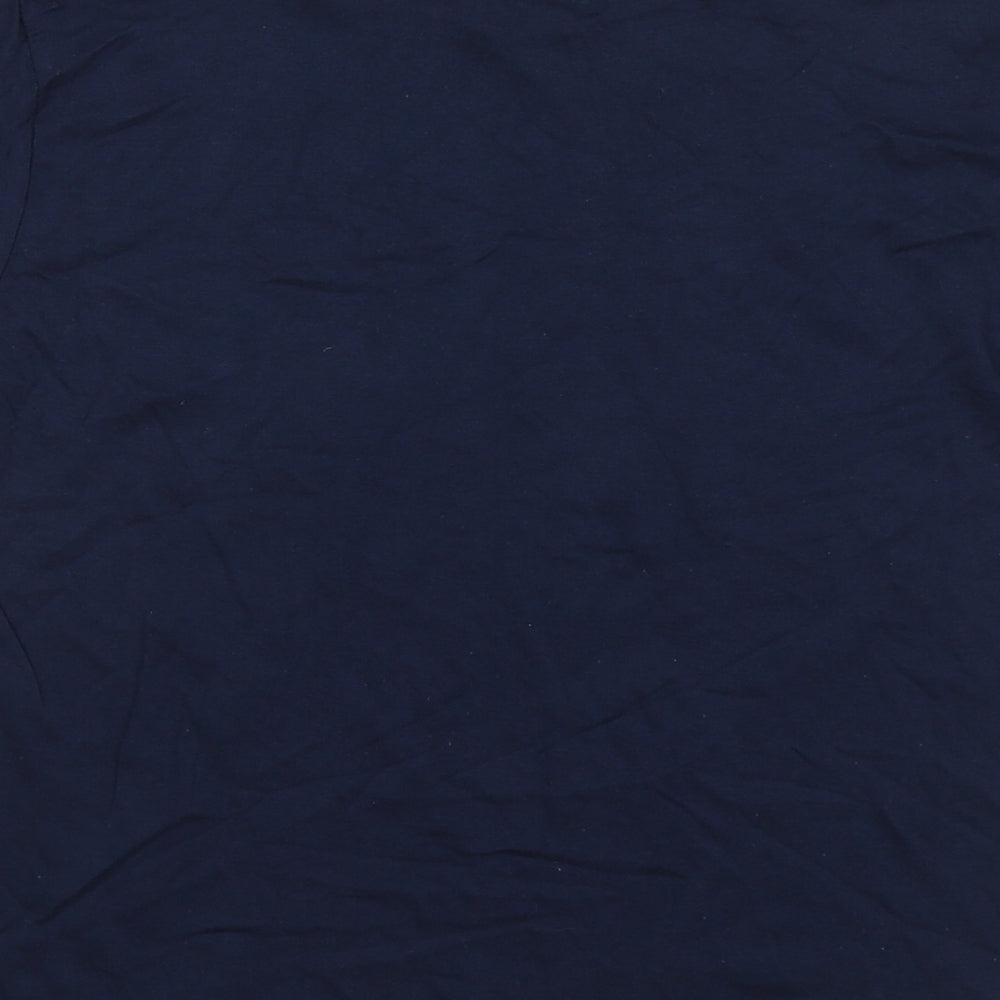 Roly Boys Blue Polyester Basic T-Shirt Size 9-10 Years Round Neck Zip