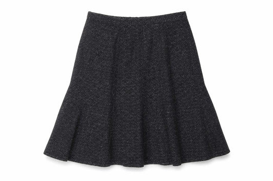 Marks & Spencer Womens Blue Geometric Acrylic Swing Skirt Size 14 Zip