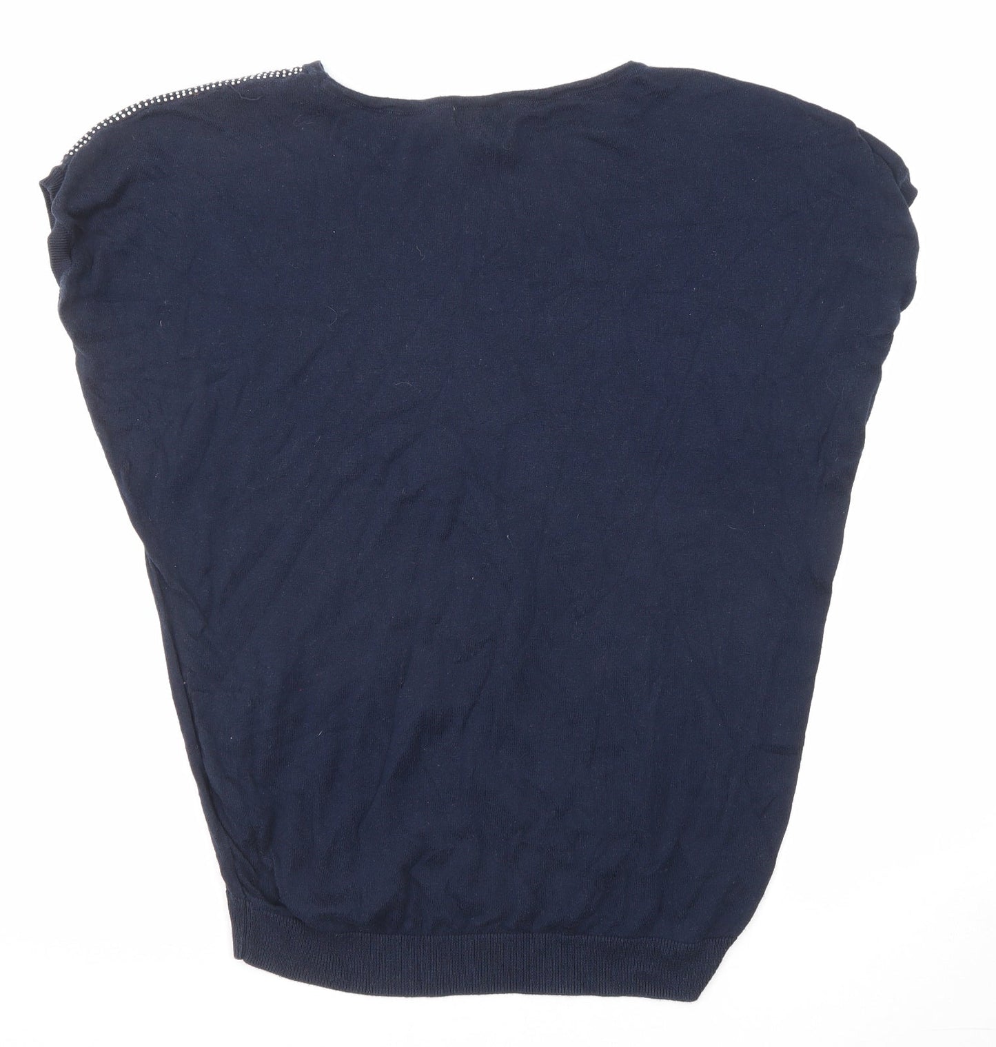 NEXT Womens Blue Round Neck Cotton Pullover Jumper Size 12