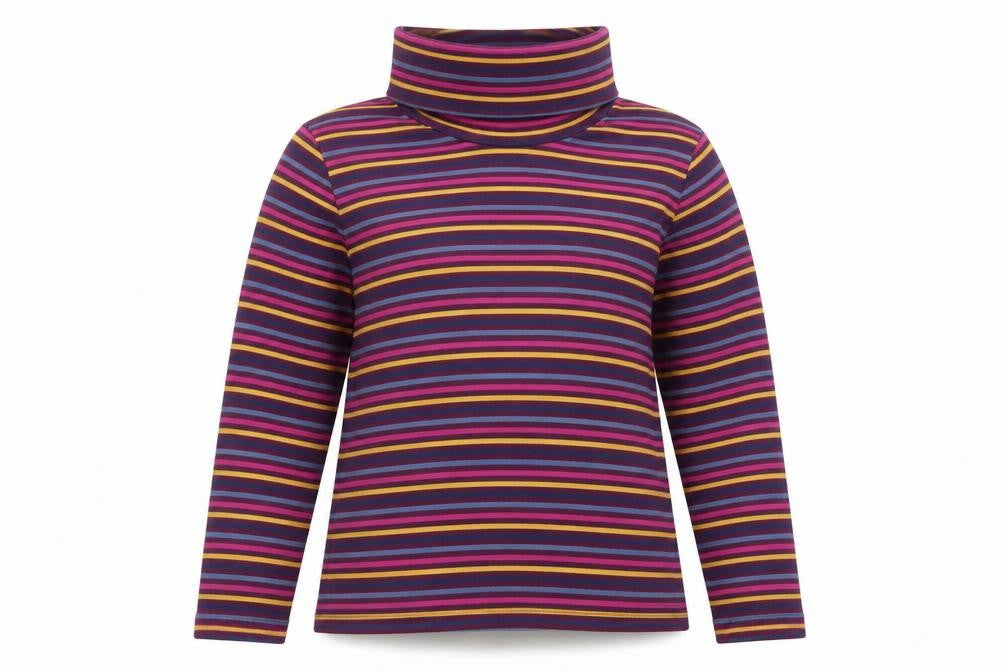 Emreco Womens Multicoloured Striped Polyester Pullover Sweatshirt Size 18 Pullover