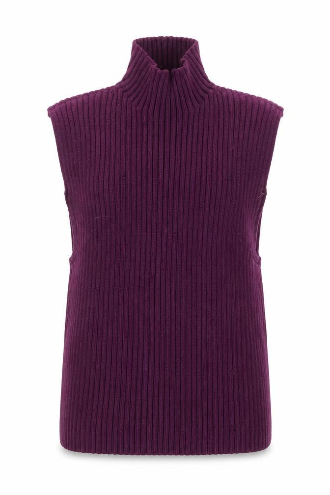 Zara Womens Purple High Neck Viscose Pullover Jumper Size S