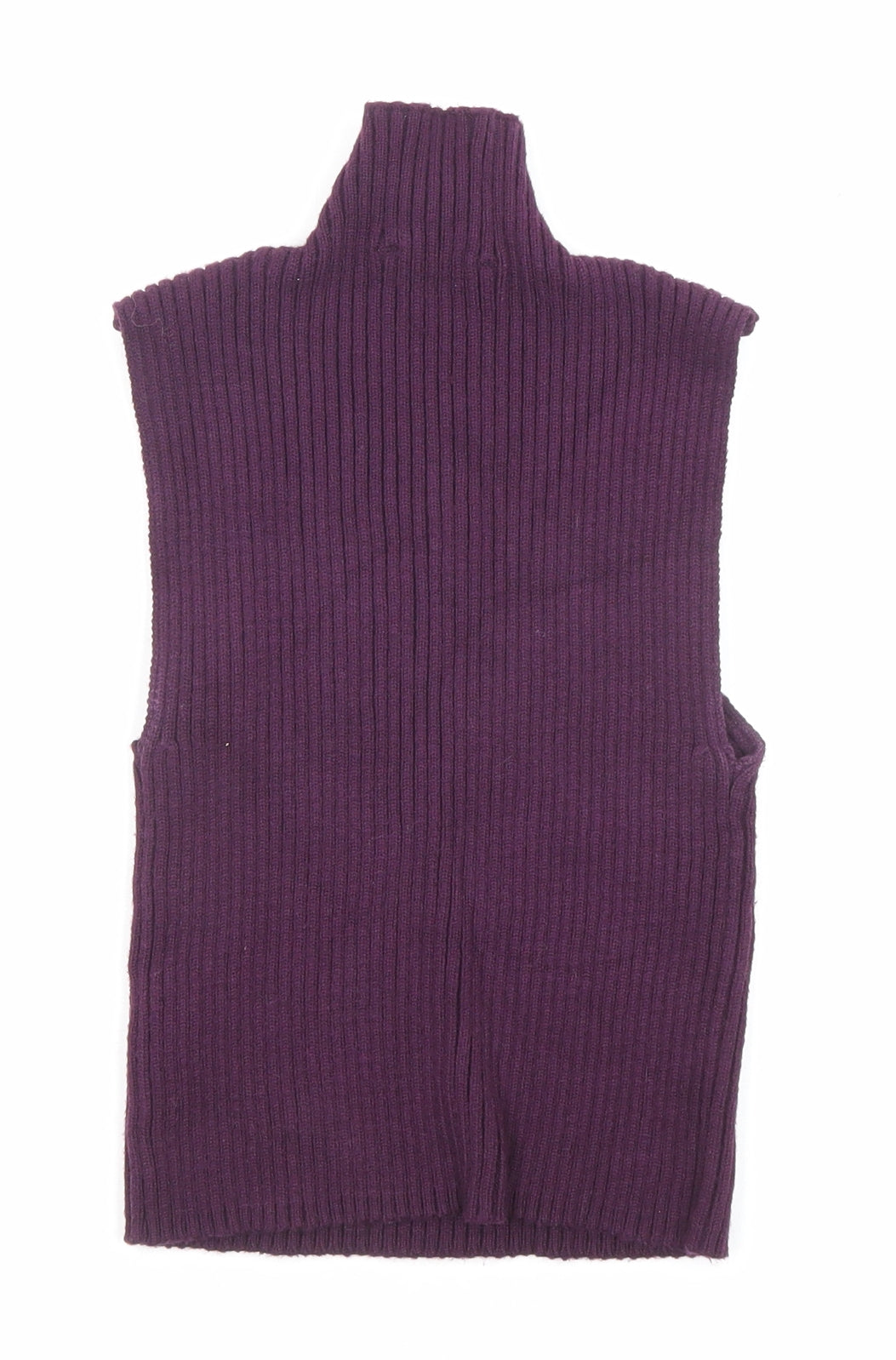 Zara Womens Purple High Neck Viscose Pullover Jumper Size S