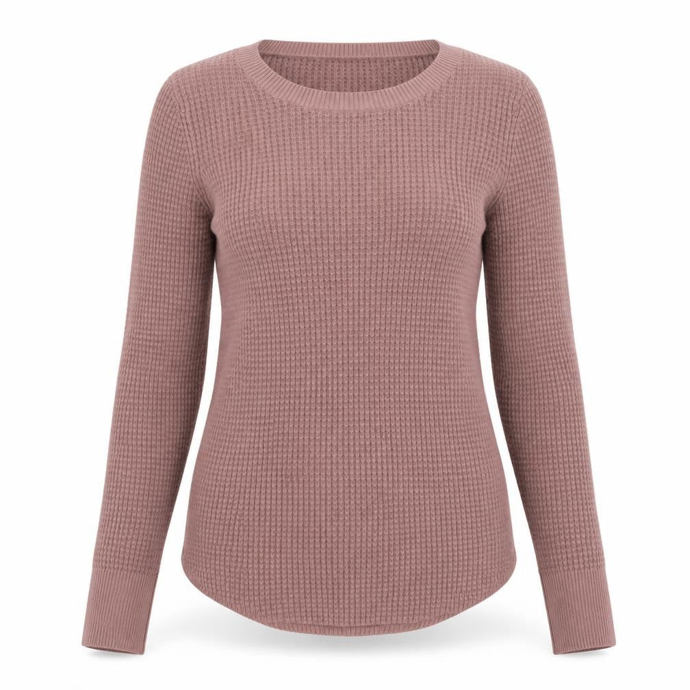 Kismet Womens Purple Round Neck Cotton Pullover Jumper Size XS