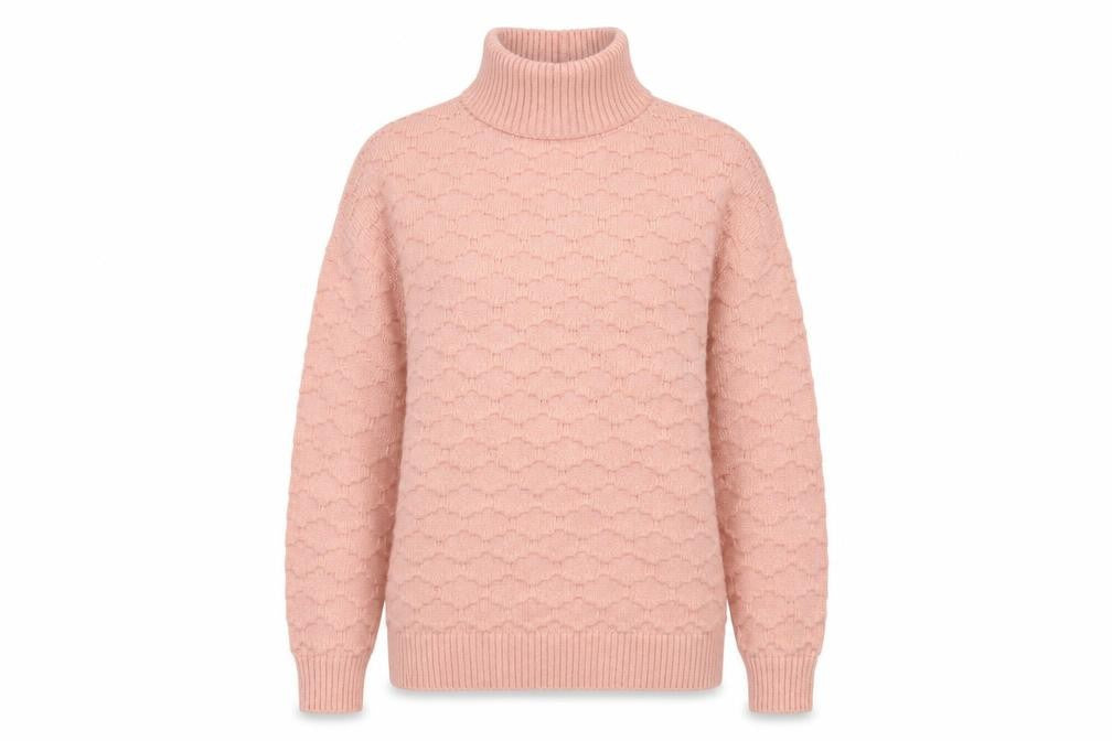 NEXT Womens Pink High Neck Acrylic Pullover Jumper Size M