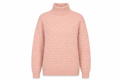 Next Womens Pink High Neck Acrylic Pullover Jumper Size M