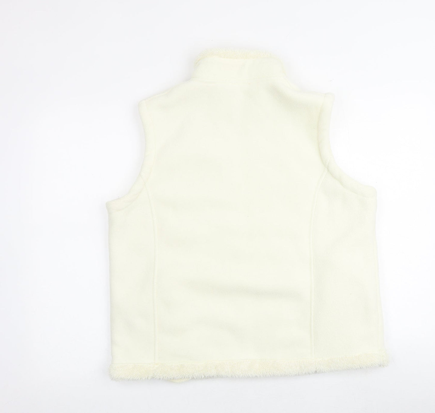 Anna Rose Womens Ivory Gilet Jacket Size L Zip