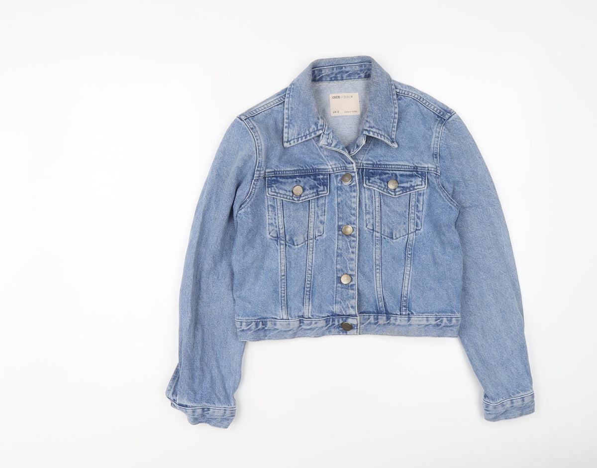 ASOS Womens Blue Jacket Size 8 Button