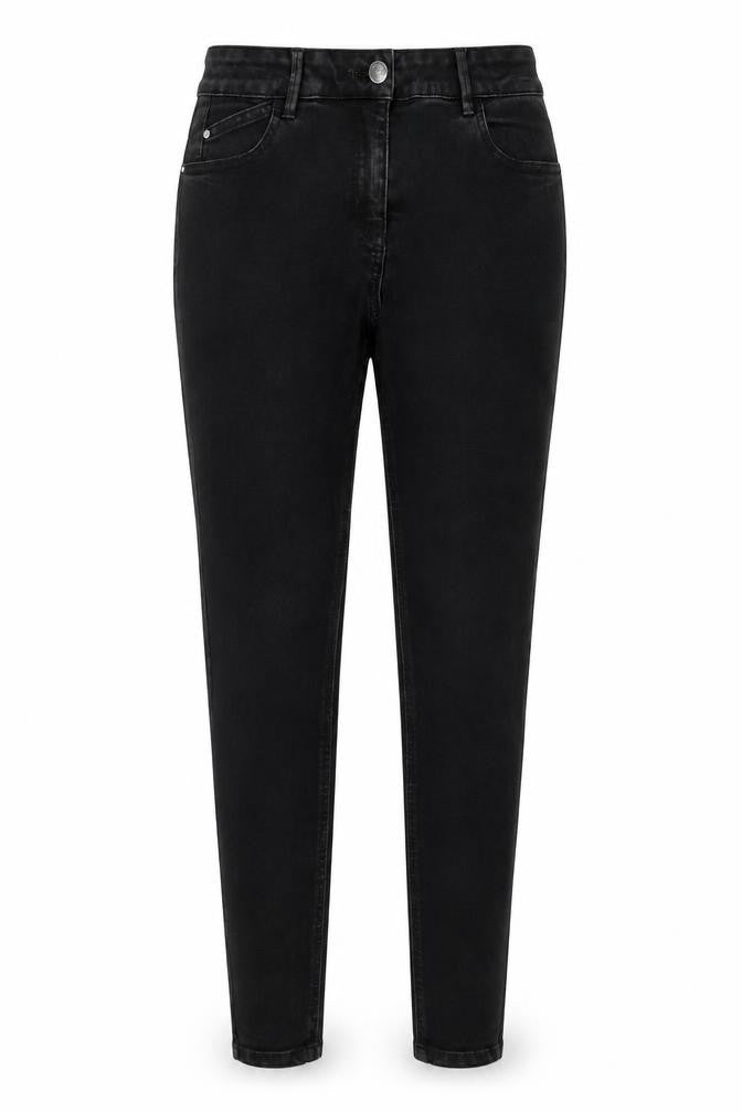Authentic Womens Black Cotton Skinny Jeans Size 12 L27 in Regular Button