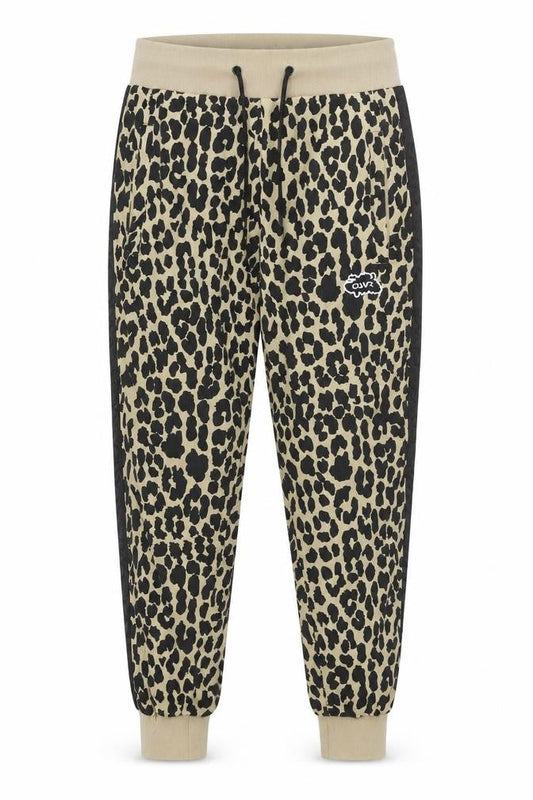 Colourwear Womens Multicoloured Animal Print Polyester Jogger Trousers Size S Regular Drawstring
