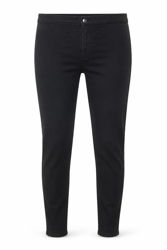 Topshop Womens Black Cotton Jegging Jeans Size 30 Regular Zip