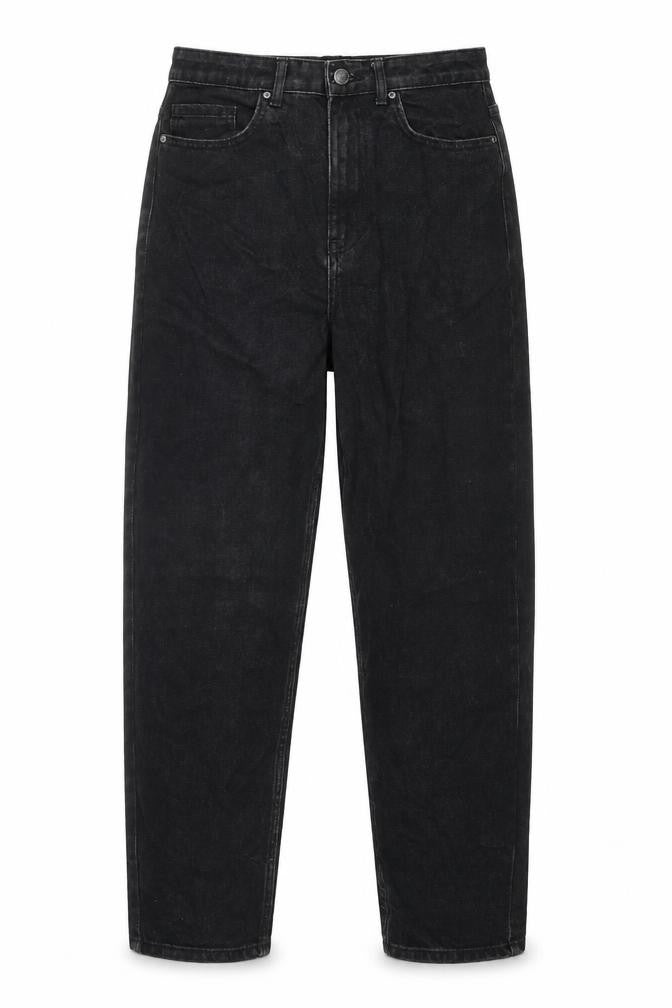 Only Womens Black Cotton Mom Jeans Size 28 in Regular Zip