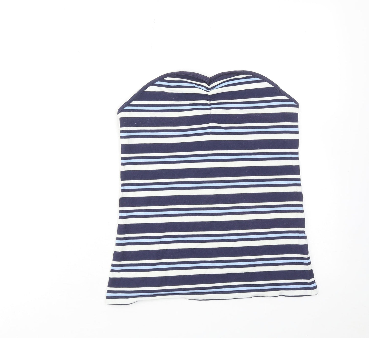 NEXT Womens Blue Striped Cotton Basic Tank Size 12 Sweetheart