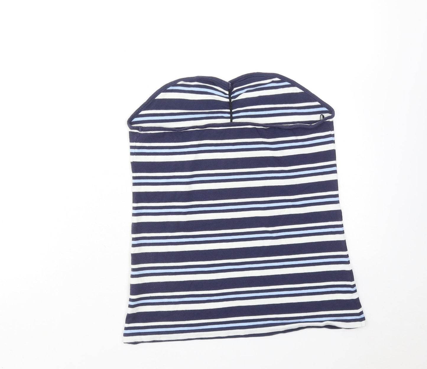 NEXT Womens Blue Striped Cotton Basic Tank Size 12 Sweetheart