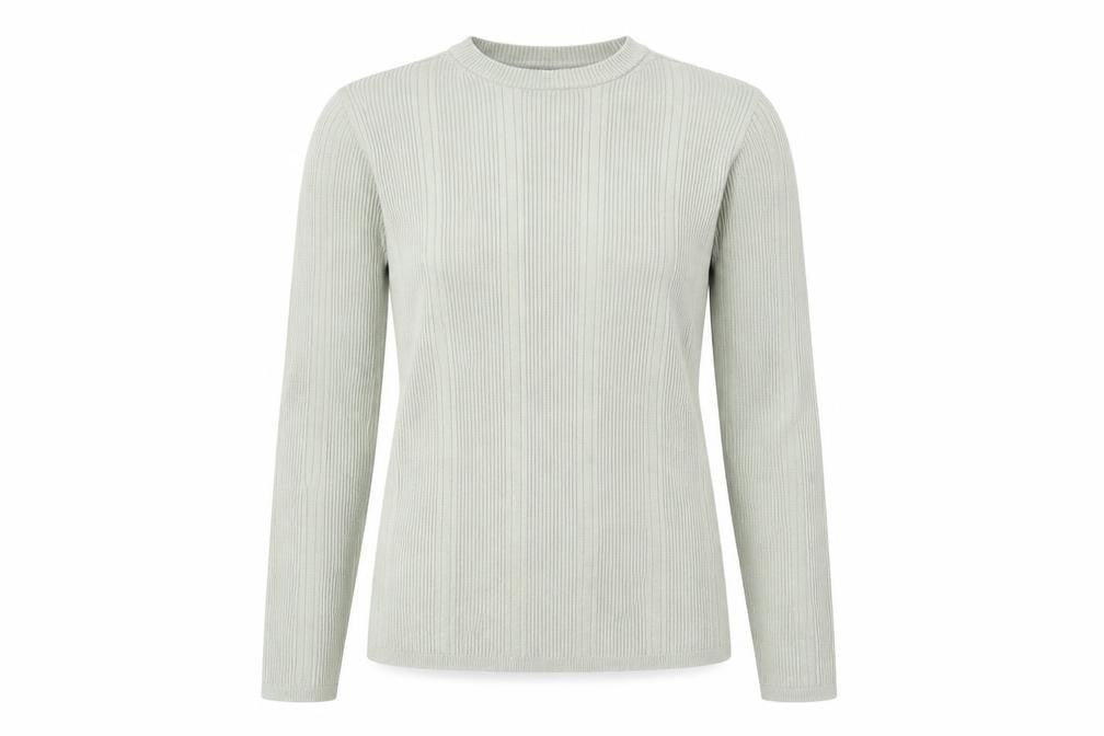 Marks & Spencer Womens Green Round Neck Viscose Pullover Jumper Size 12