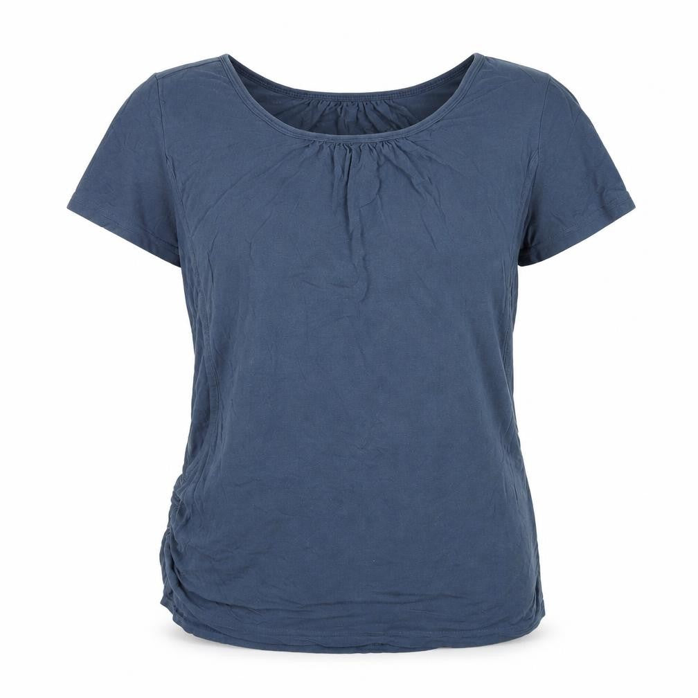 Small Show Womens Blue Modal Basic T-Shirt Size M Round Neck