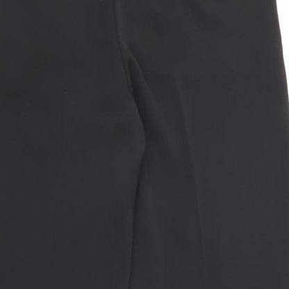H&M Womens Black Polyester Trousers Size 8 Regular Zip