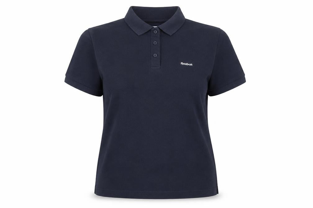 Reebok Womens Blue Polyester Basic Polo Size 18 Collared