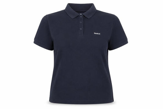 Reebok Womens Blue Polyester Basic Polo Size 18 Collared