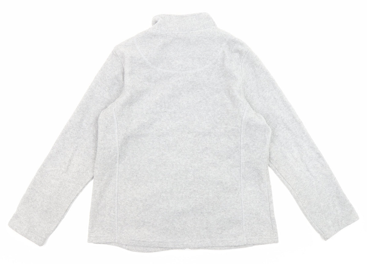 M&Co Womens Grey Jacket Size 14 Zip