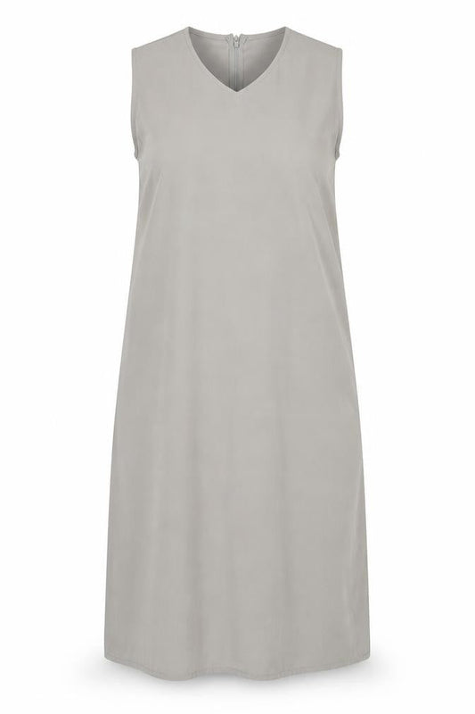 Cave Womens Grey Polyester A-Line Size XL V-Neck Zip