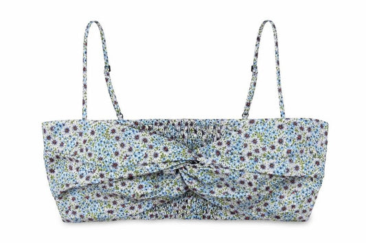 Zara Womens Multicoloured Floral Polyester Cropped Tank Size S Square Neck