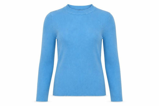 Boohoo Womens Blue Round Neck Viscose Pullover Jumper Size S