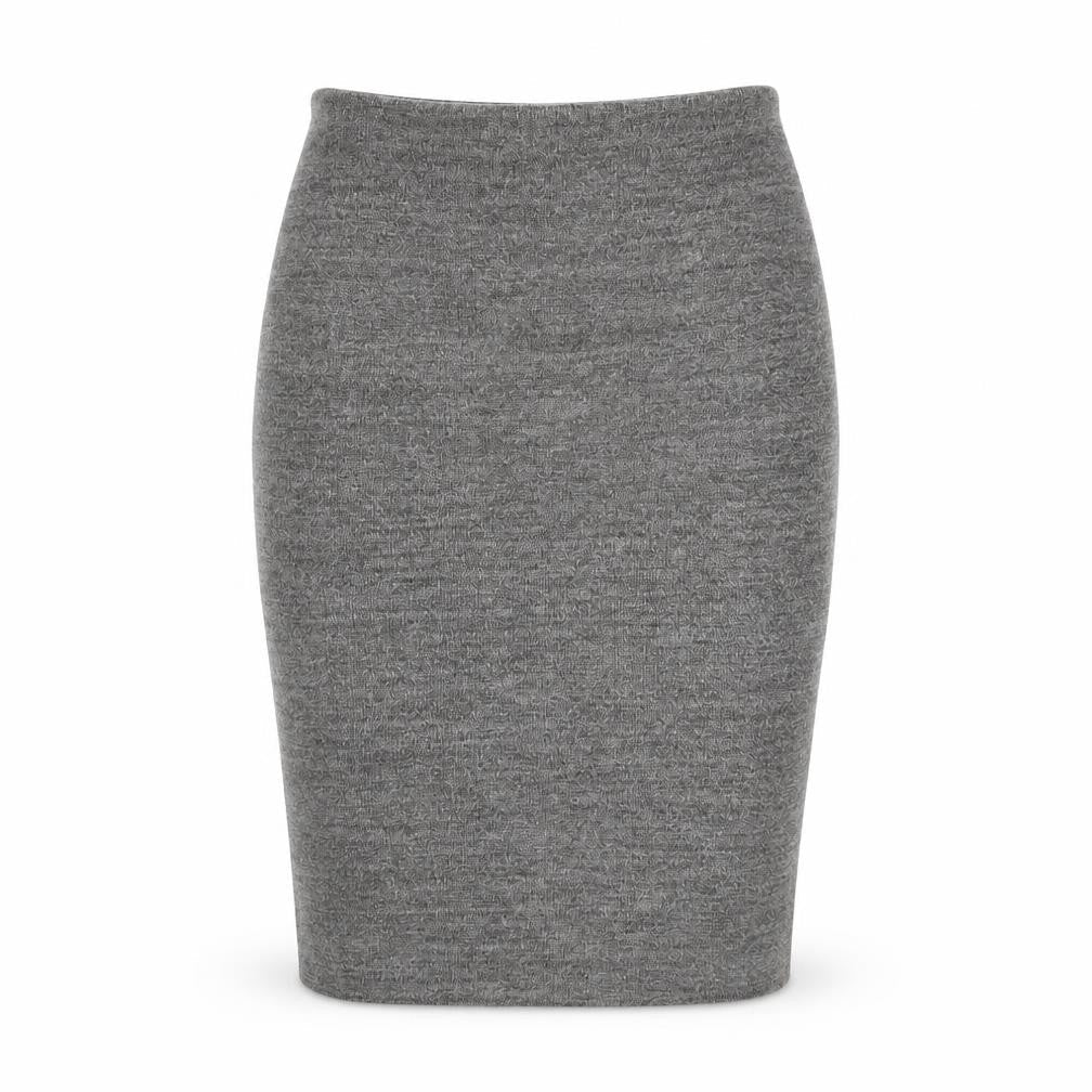 Zara Womens Grey Cotton Bandage Skirt Size S