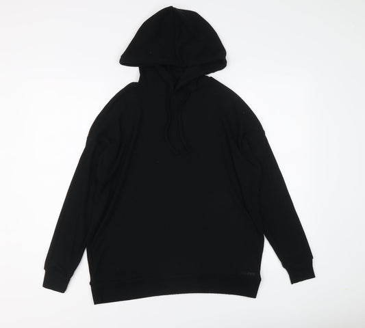 USA Pro Womens Black Polyester Pullover Hoodie Size 8 Pullover