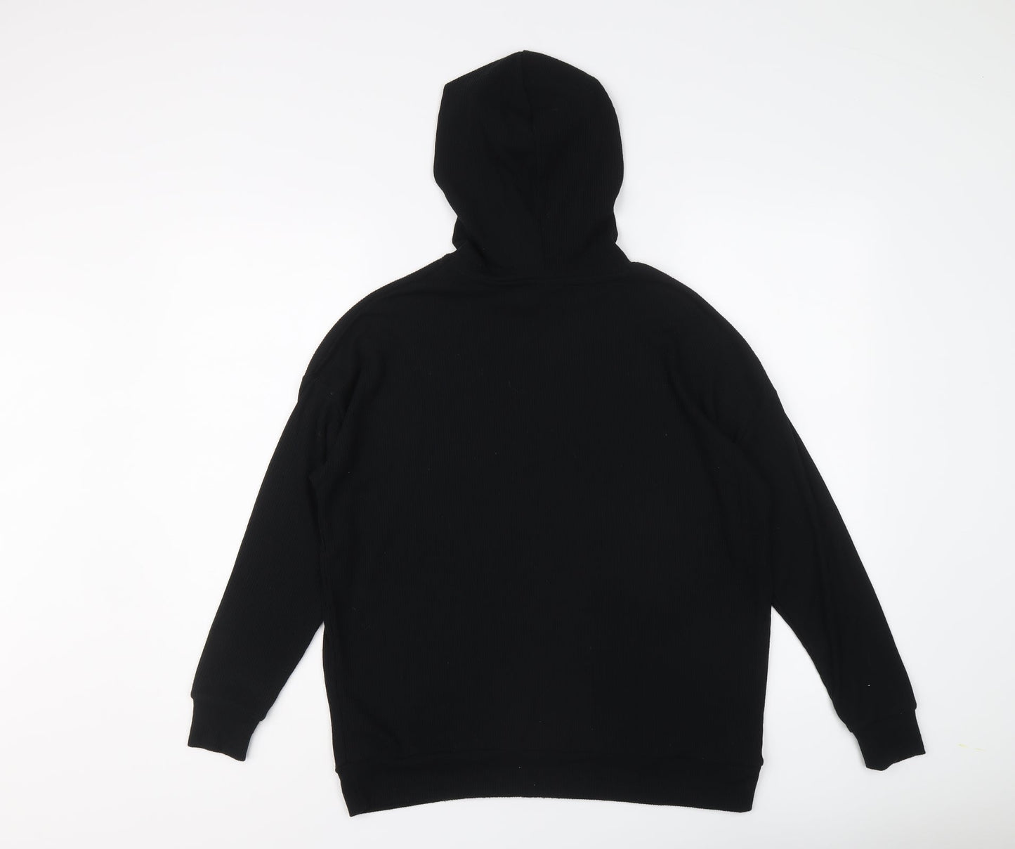 USA Pro Womens Black Polyester Pullover Hoodie Size 8 Pullover