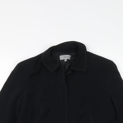 Marks & Spencer Womens Black Jacket Size 14 Button