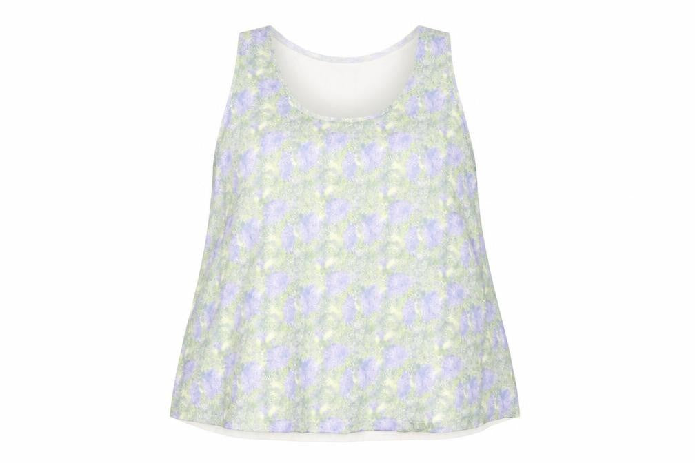 Marks & Spencer Womens Multicoloured Polyester Basic Tank Size 16 Round Neck