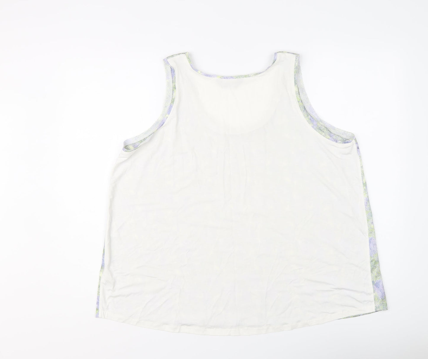 Marks and Spencer Womens Multicoloured Polyester Basic Tank Size 16 Round Neck