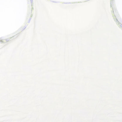 Marks & Spencer Womens Multicoloured Polyester Basic Tank Size 16 Round Neck