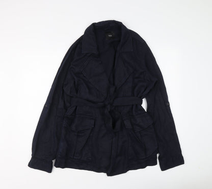 Next Womens Blue Jacket Size 14 Snap