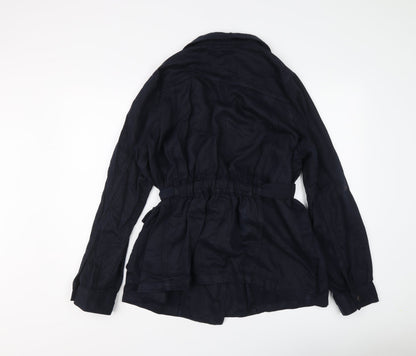 Next Womens Blue Jacket Size 14 Snap