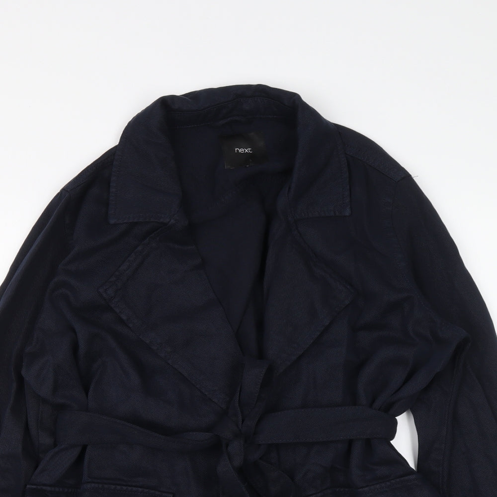NEXT Womens Blue Jacket Size 14 Snap