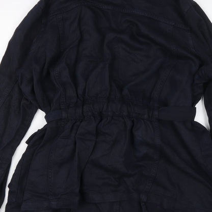 Next Womens Blue Jacket Size 14 Snap