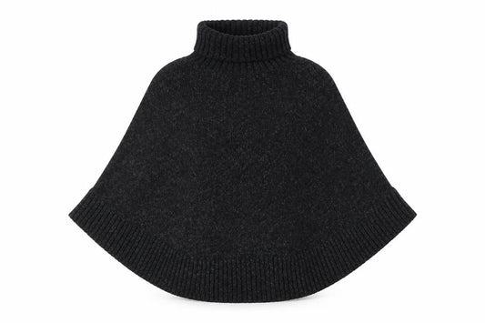 Monoprix Womens Grey Roll Neck Acrylic Pullover Jumper One Size