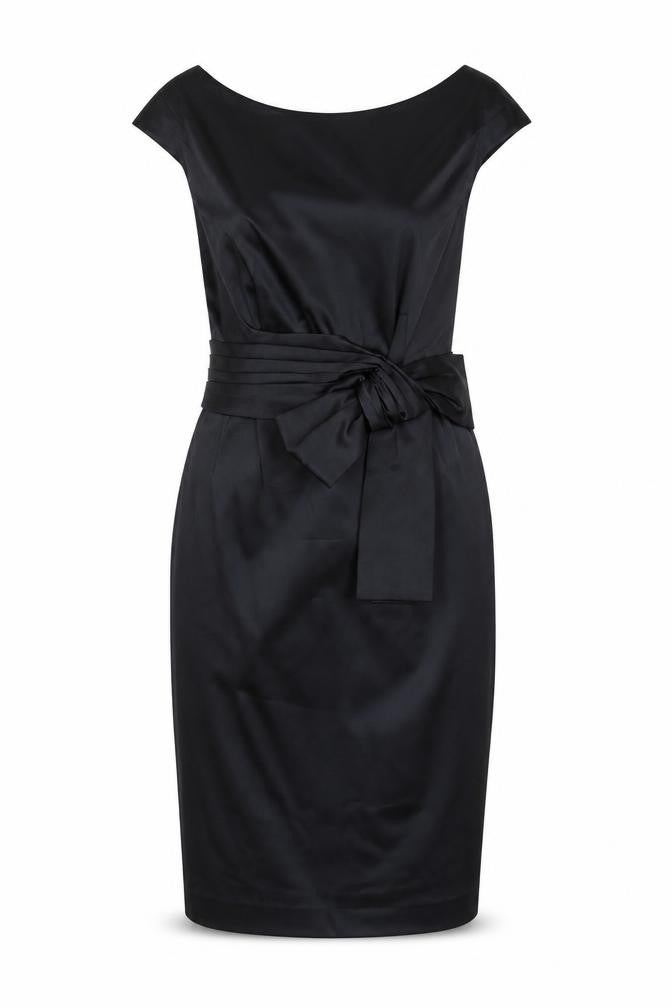 Oasis Womens Black Acetate Shift Size 10 Round Neck Zip
