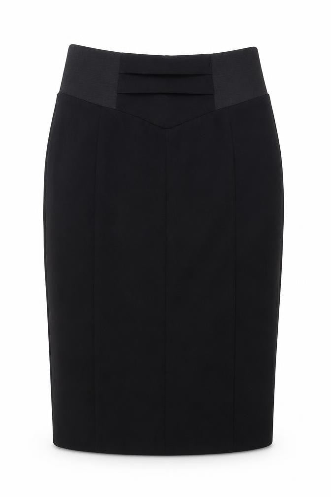 Autograph Womens Black Polyester Straight & Pencil Skirt Size 12 Zip